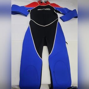 Gladiator Scuba‎ Diving Wet Suit Size 12 Brack Pull Zipper Black Surf Snorkeling